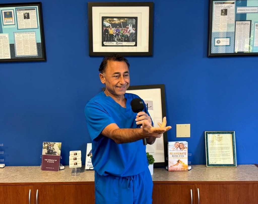 Dr. Rajesh Khanna explaining CTAK for keratoconus